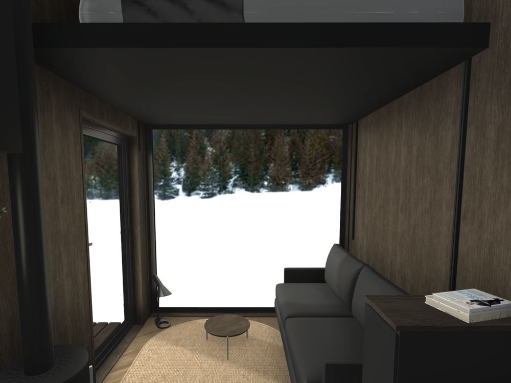 Living area, dark oak scheme